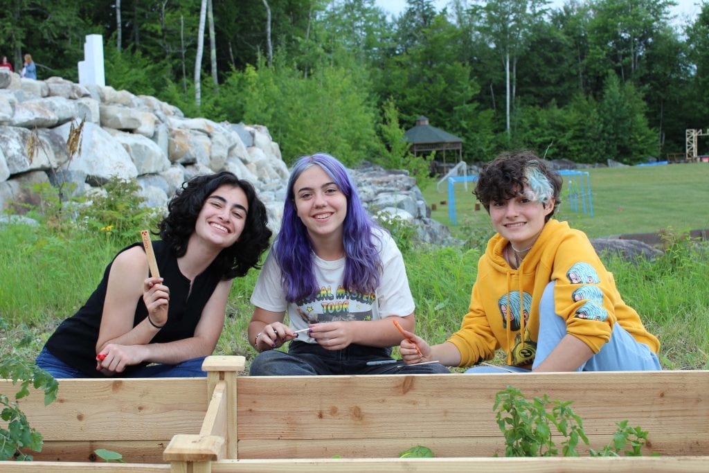 Campers in the Garden